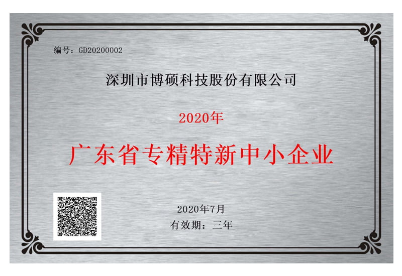 Specialized and Sophisticated Enterprises that Produce New and Unique Products by Guangdong Province